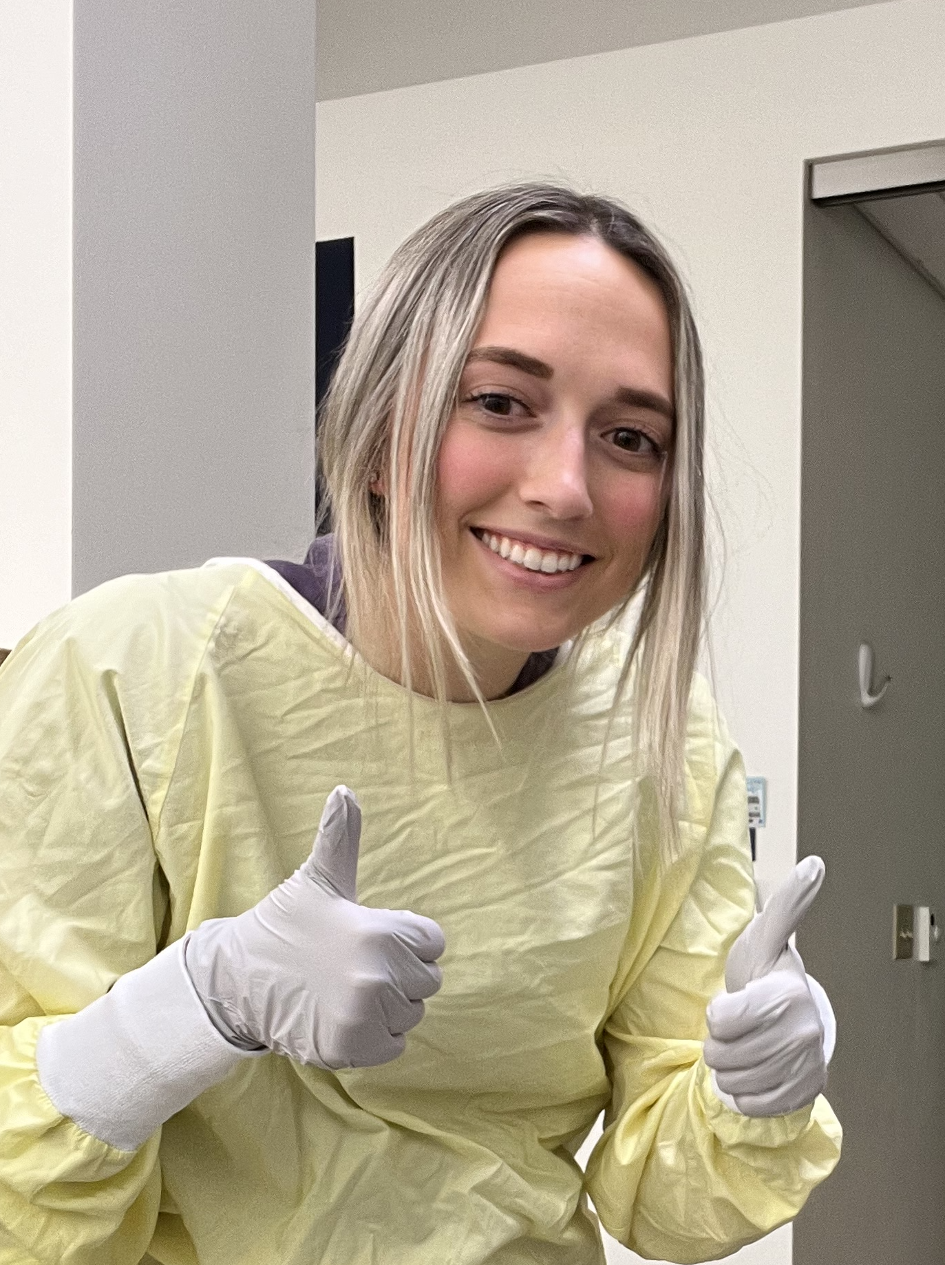 Working in clinic