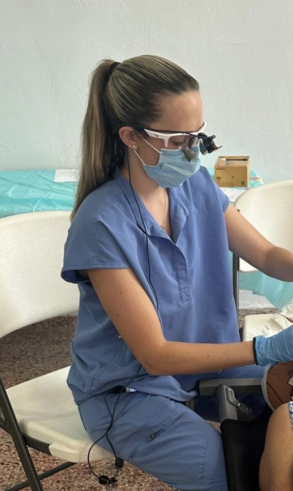 Volunteering at a free clinic